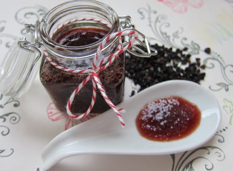 Homemade Elderberry Marmalade Jam