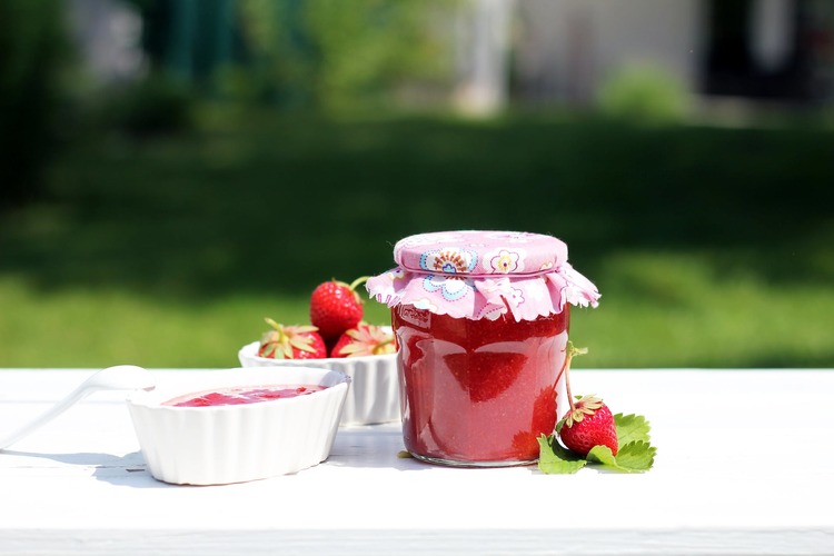 Jams Recipe - Homemade Strawberry Mint Jam
